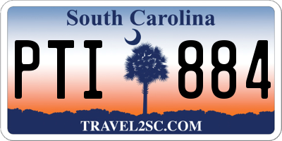 SC license plate PTI884