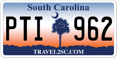 SC license plate PTI962