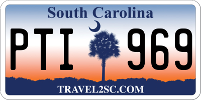 SC license plate PTI969