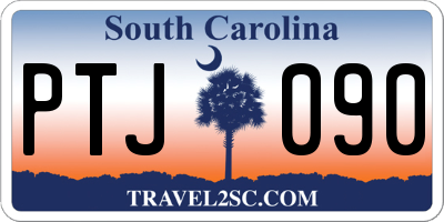SC license plate PTJ090