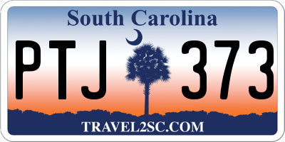 SC license plate PTJ373