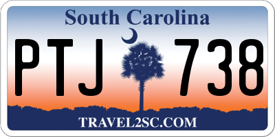 SC license plate PTJ738