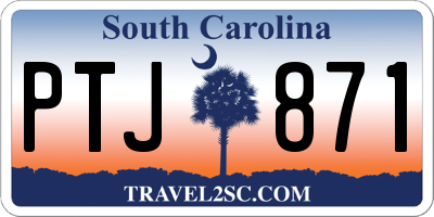 SC license plate PTJ871
