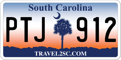 SC license plate PTJ912