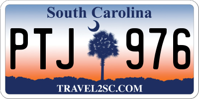 SC license plate PTJ976