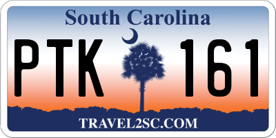 SC license plate PTK161