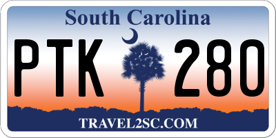 SC license plate PTK280