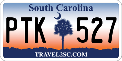 SC license plate PTK527