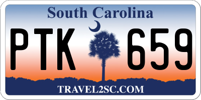 SC license plate PTK659