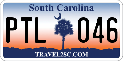 SC license plate PTL046