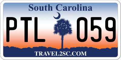 SC license plate PTL059