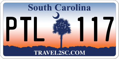 SC license plate PTL117