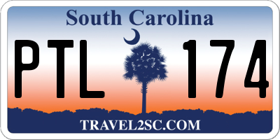 SC license plate PTL174