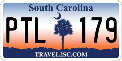 SC license plate PTL179