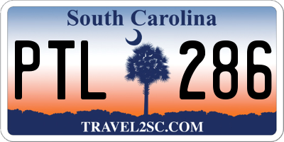 SC license plate PTL286