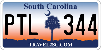 SC license plate PTL344