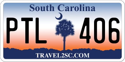 SC license plate PTL406