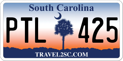 SC license plate PTL425