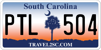 SC license plate PTL504