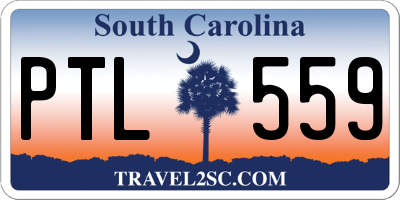 SC license plate PTL559