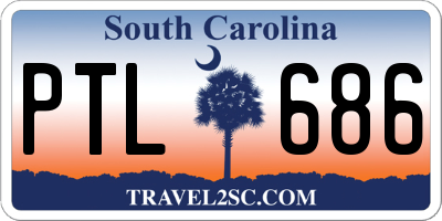SC license plate PTL686