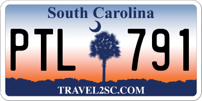 SC license plate PTL791