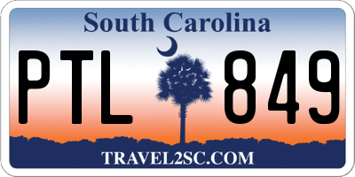 SC license plate PTL849