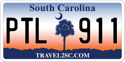 SC license plate PTL911