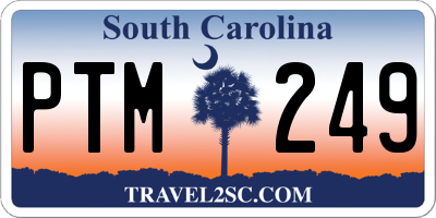 SC license plate PTM249