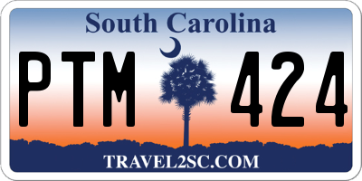 SC license plate PTM424