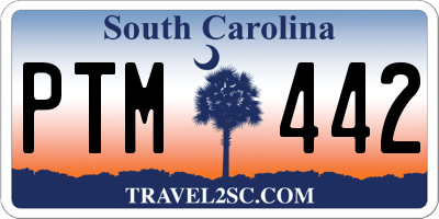SC license plate PTM442