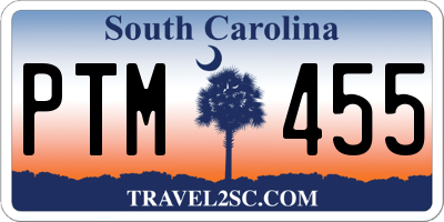 SC license plate PTM455