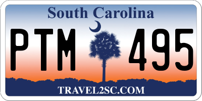 SC license plate PTM495