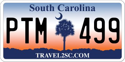 SC license plate PTM499