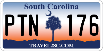 SC license plate PTN176