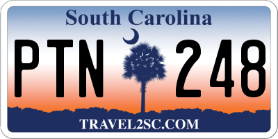 SC license plate PTN248