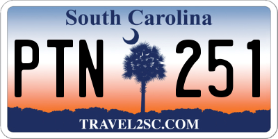 SC license plate PTN251