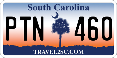 SC license plate PTN460