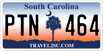 SC license plate PTN464