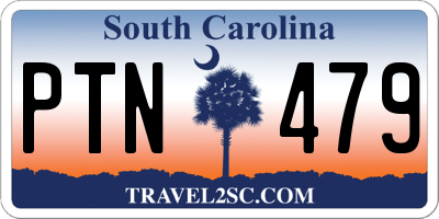 SC license plate PTN479
