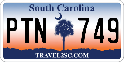 SC license plate PTN749