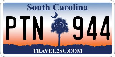 SC license plate PTN944