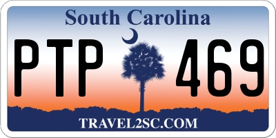 SC license plate PTP469