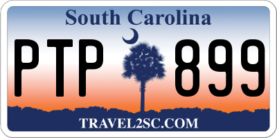SC license plate PTP899