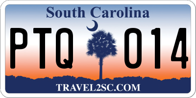 SC license plate PTQ014