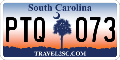 SC license plate PTQ073