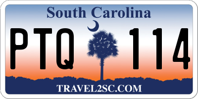 SC license plate PTQ114
