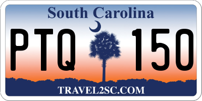 SC license plate PTQ150