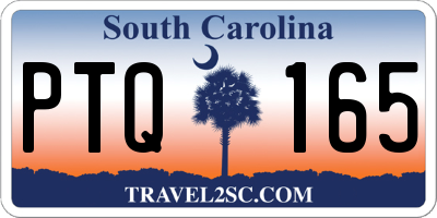 SC license plate PTQ165