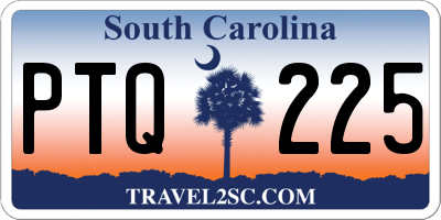 SC license plate PTQ225
